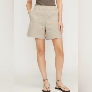 Everlane The Organic Pull On Beige Shorts